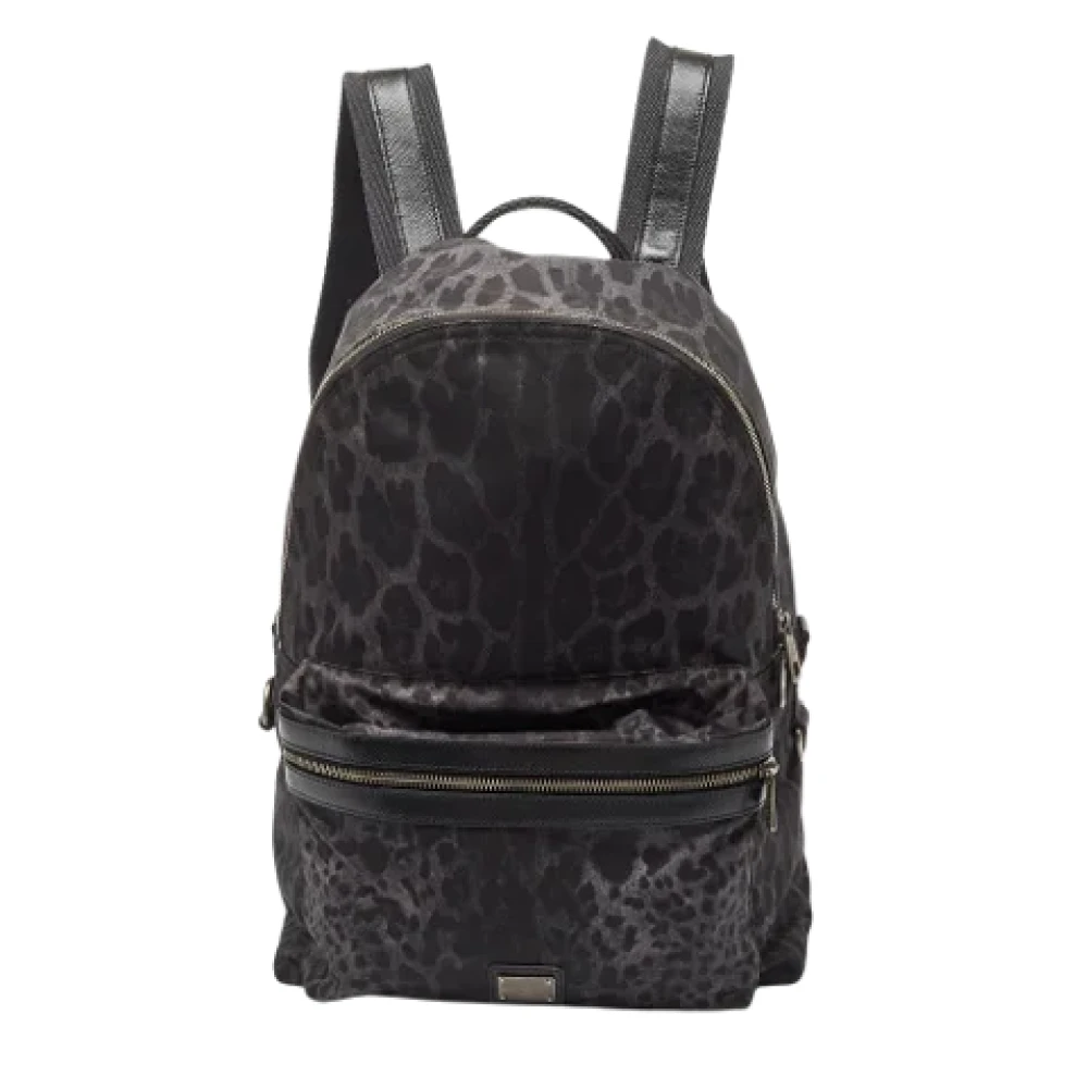 Dolce & Gabbana Pre-owned Leather backpacks Black Heren