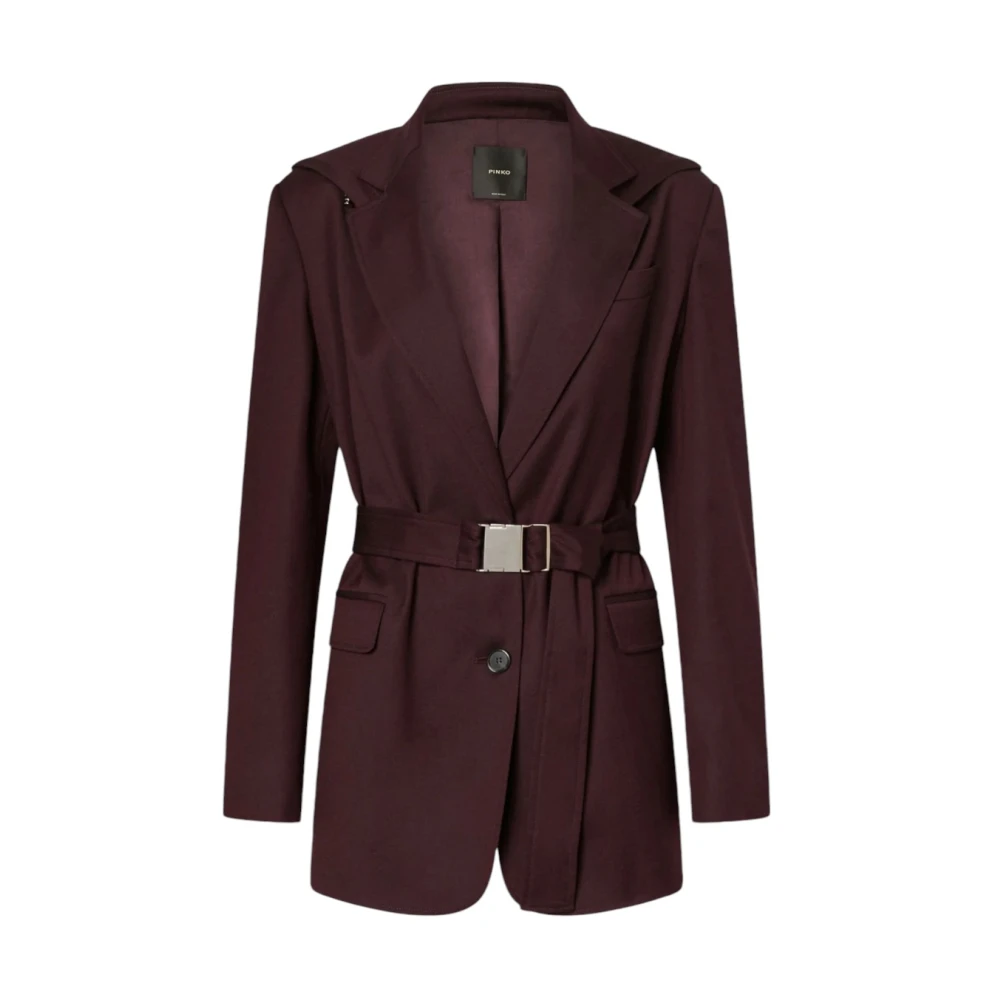 pinko Stijlvolle Jas voor Vrouwen Red Dames