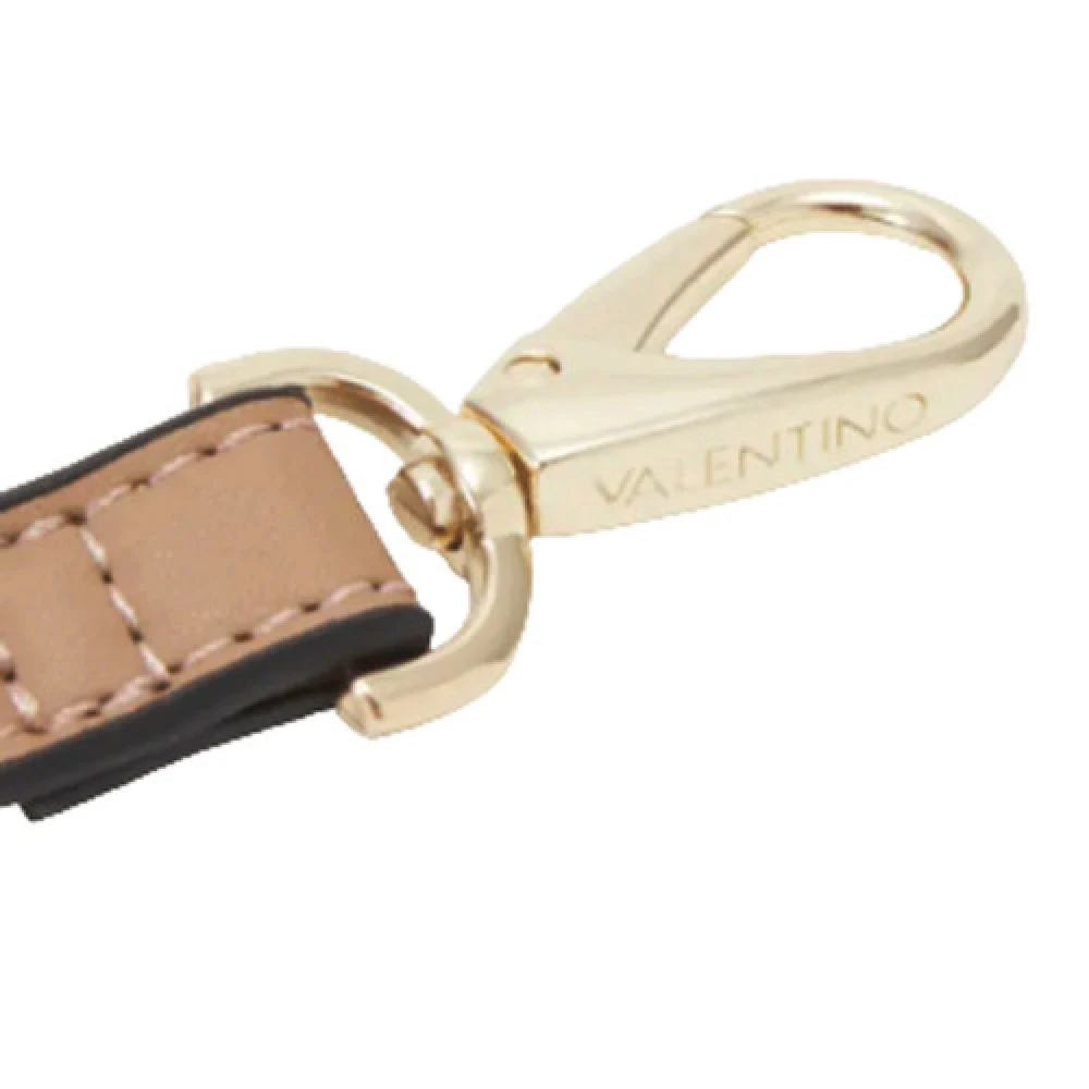 Valentino by Mario Valentino Beige Rechthoekige Handtas met Gouden Rits Beige Dames