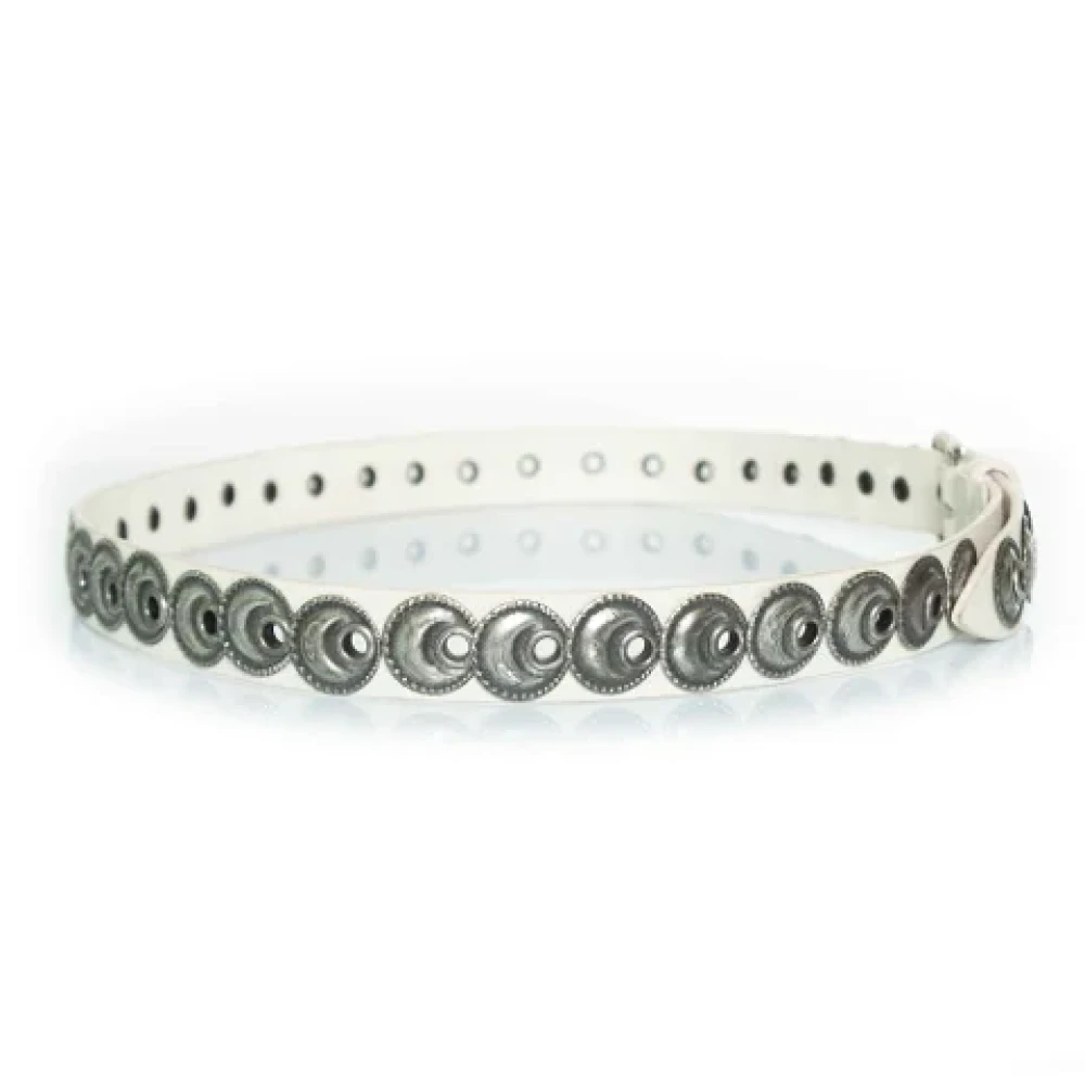 Isabel Marant Pre-owned Leather belts White Dames