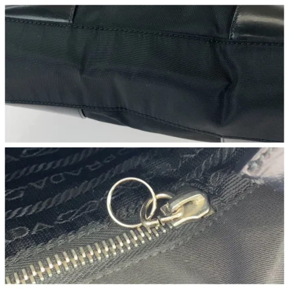 Prada Vintage Pre-owned Canvas totes Black Dames