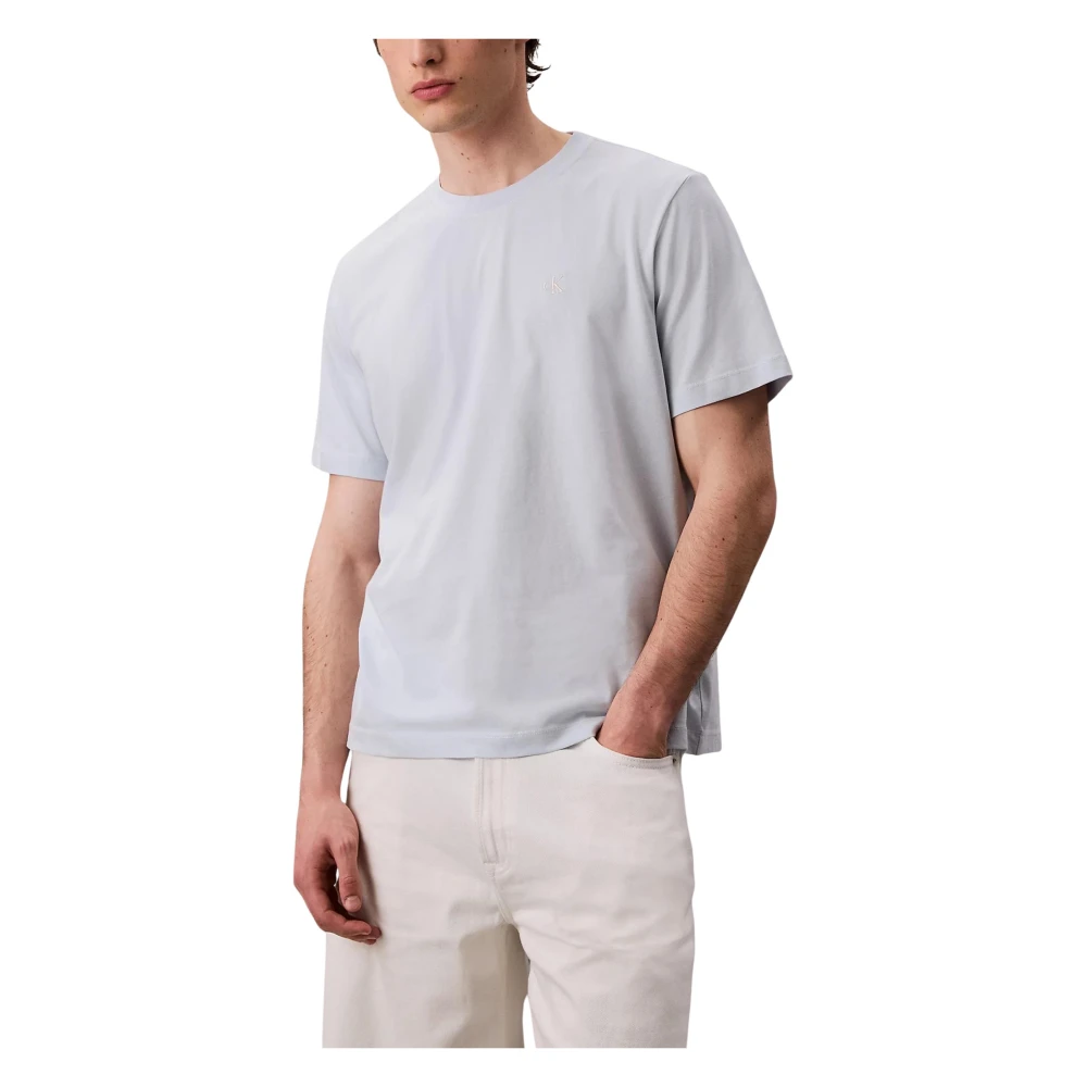 Calvin Klein Jeans Men's Blue Ss Easy Monogram Tee