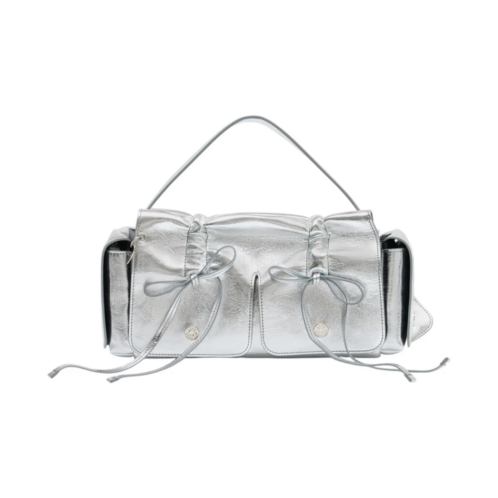 Acne Studios Women's Gray Multipocket Lux Shoulder Bag - Handbags - One Size - Bags