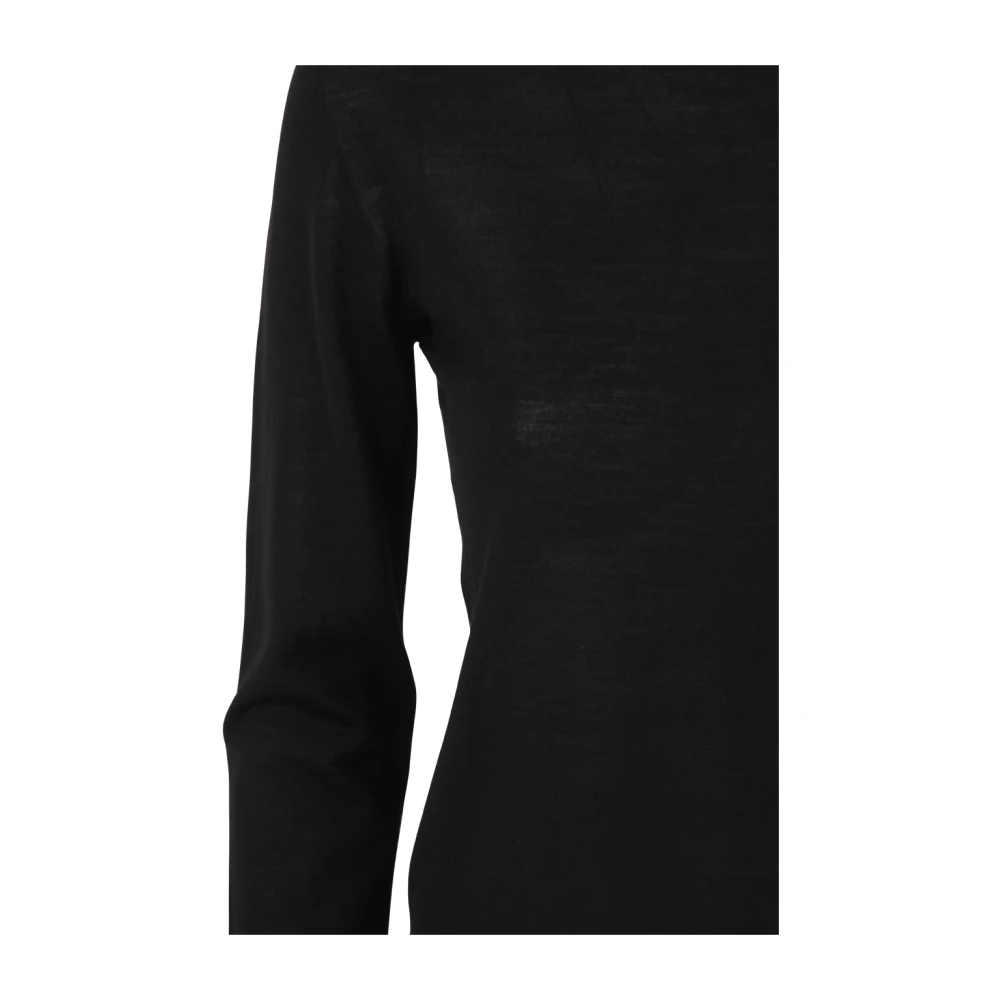 Max Mara Zwarte Pesco Crew Neck Sweater Black Dames