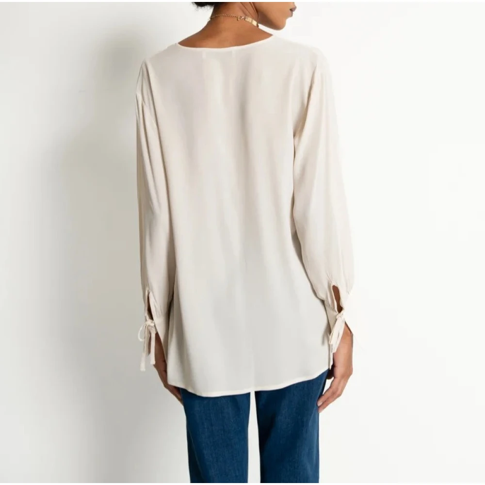 Kaos Koreaanse Stijl Blouse White Dames