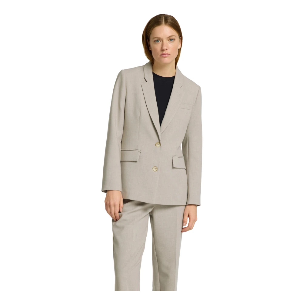 Selected Femme Elegante Op Maat Beige Blazer Beige Dames
