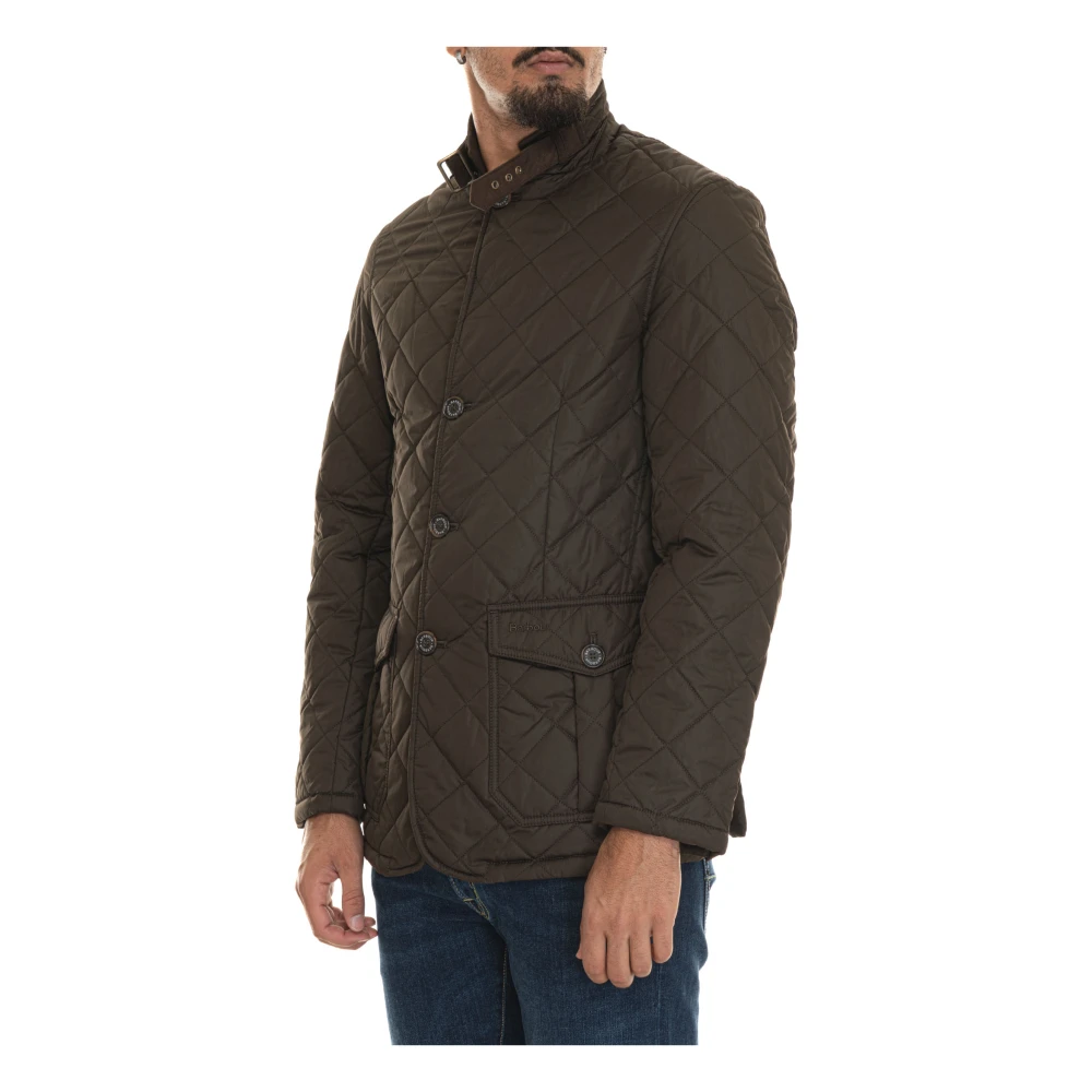 Barbour Gewatteerde Lutz Jas met Magneetsluiting Green Heren
