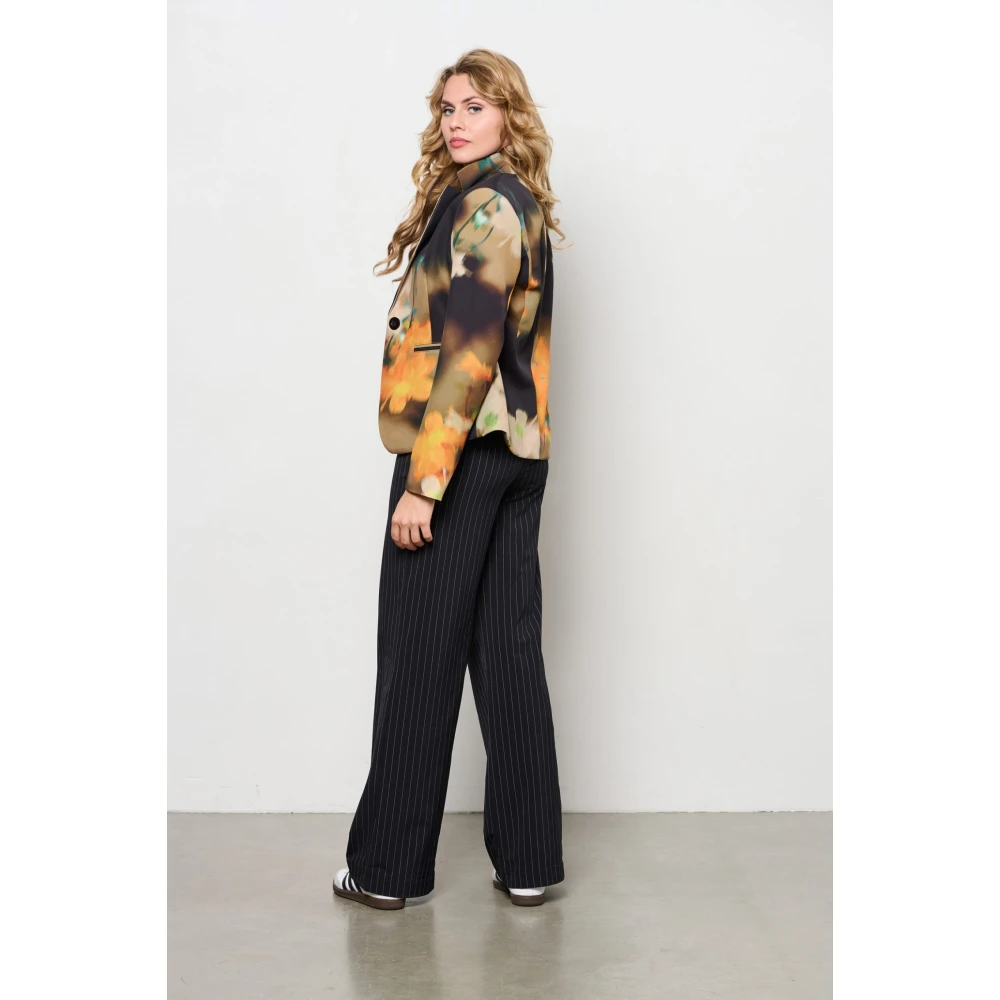&Co Woman Wijde Broek Zomerse Stijl Black Dames