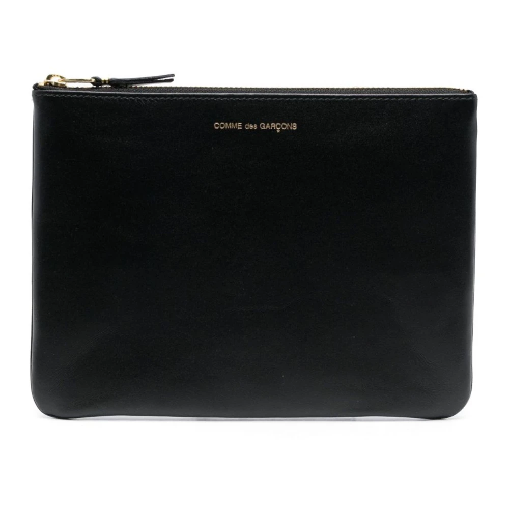 Comme des Garçons Zwarte leren portemonnee Black Unisex
