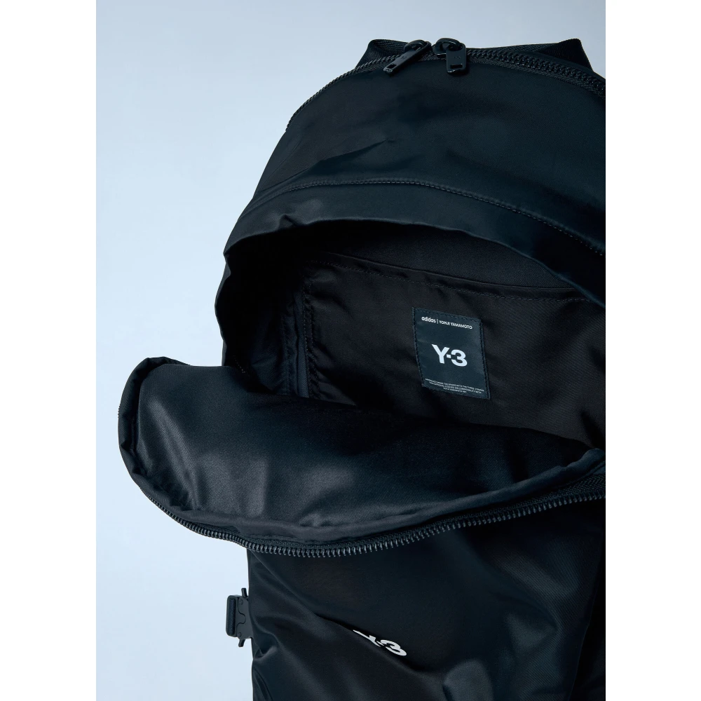 Y-3 Logo Patch Rugzak Black Heren