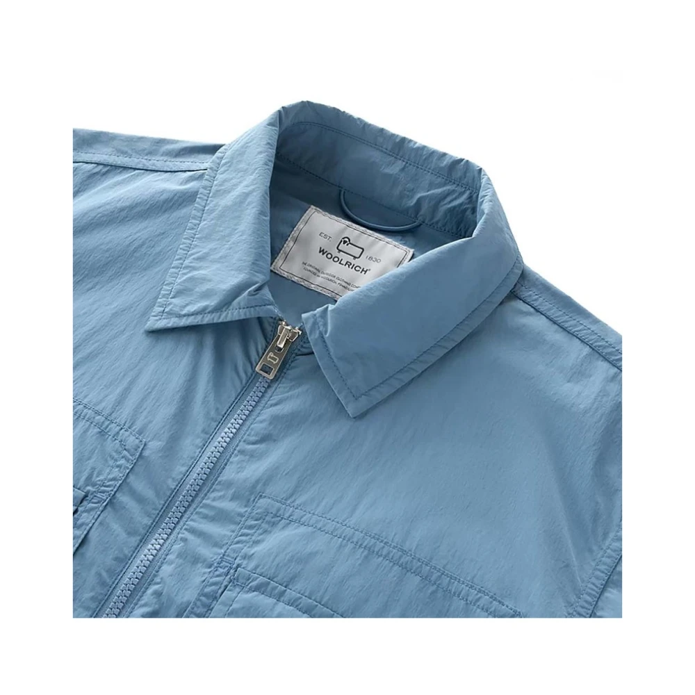 Woolrich Gekreukeld Overshirt Jack Blue Heren