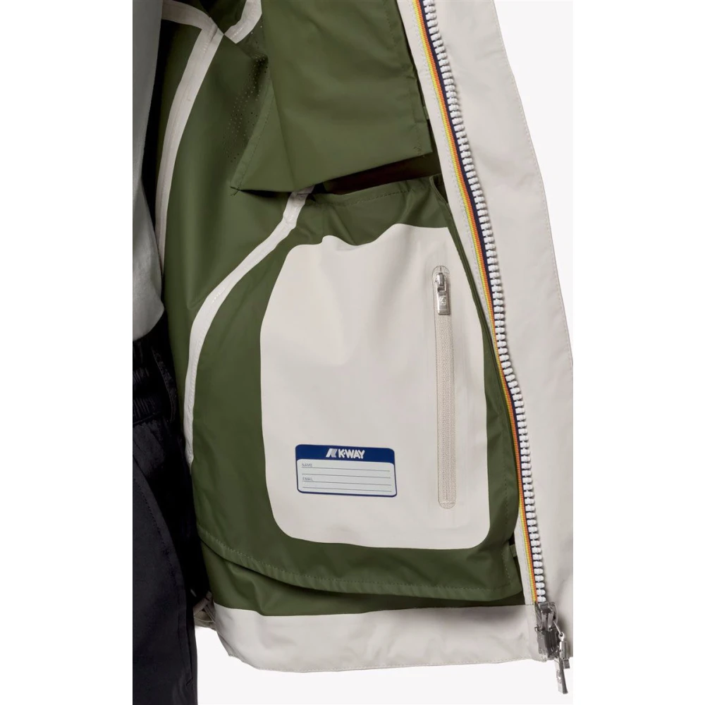 K-way Eco Beige Windbreaker Arnaud Model Beige Heren