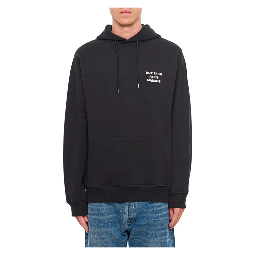 Drole De Monsieur Men's Black Hoodies, Xl, Le Hoodie Slogan