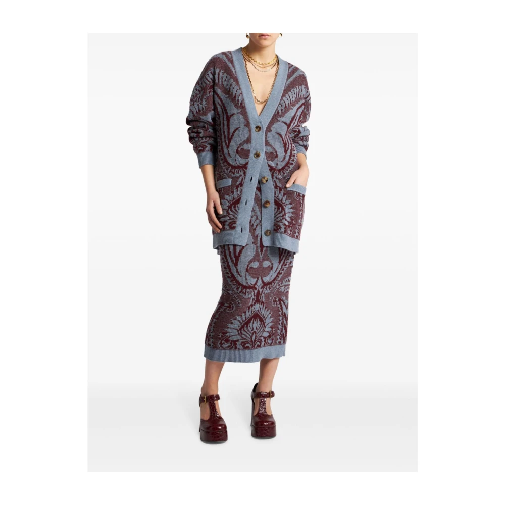 ETRO Gebreid Vest Multi-Kleur Stijlvol Multicolor Dames