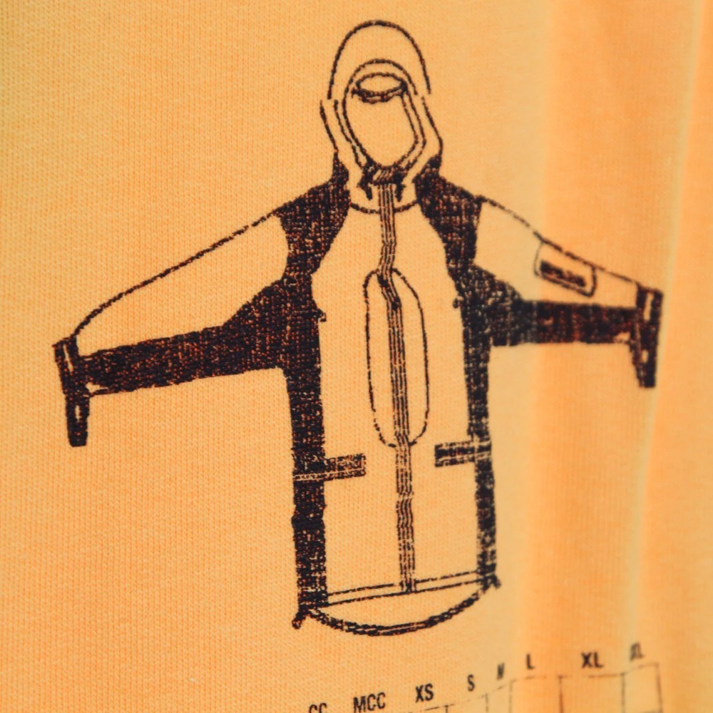 The North Face Chamois Oranje Grafische Hoodie Heren Orange Heren