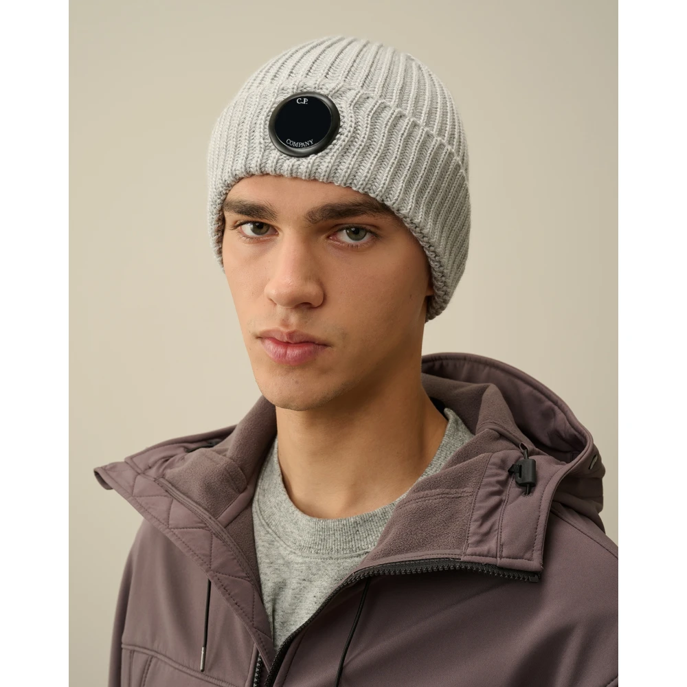 C.P. Company Fijne Merino Wol Lensmuts Gray Dames