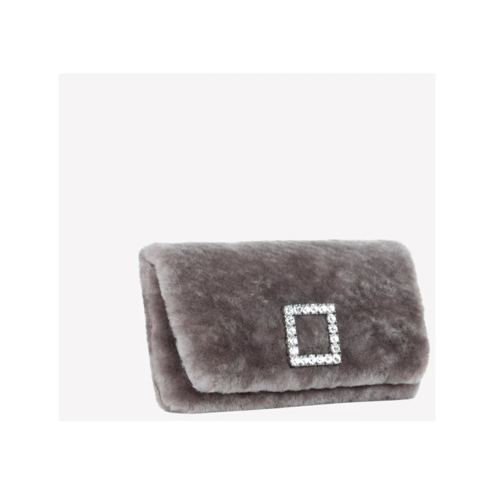 Roberto Festa Powder Clutch Gray Dames