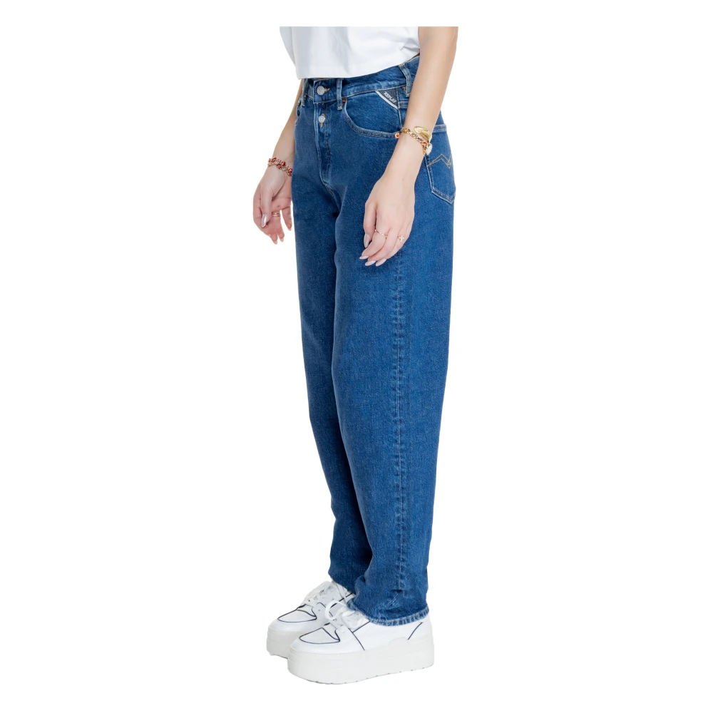 Replay Grover Straight-Fit Jeans Blue Dames