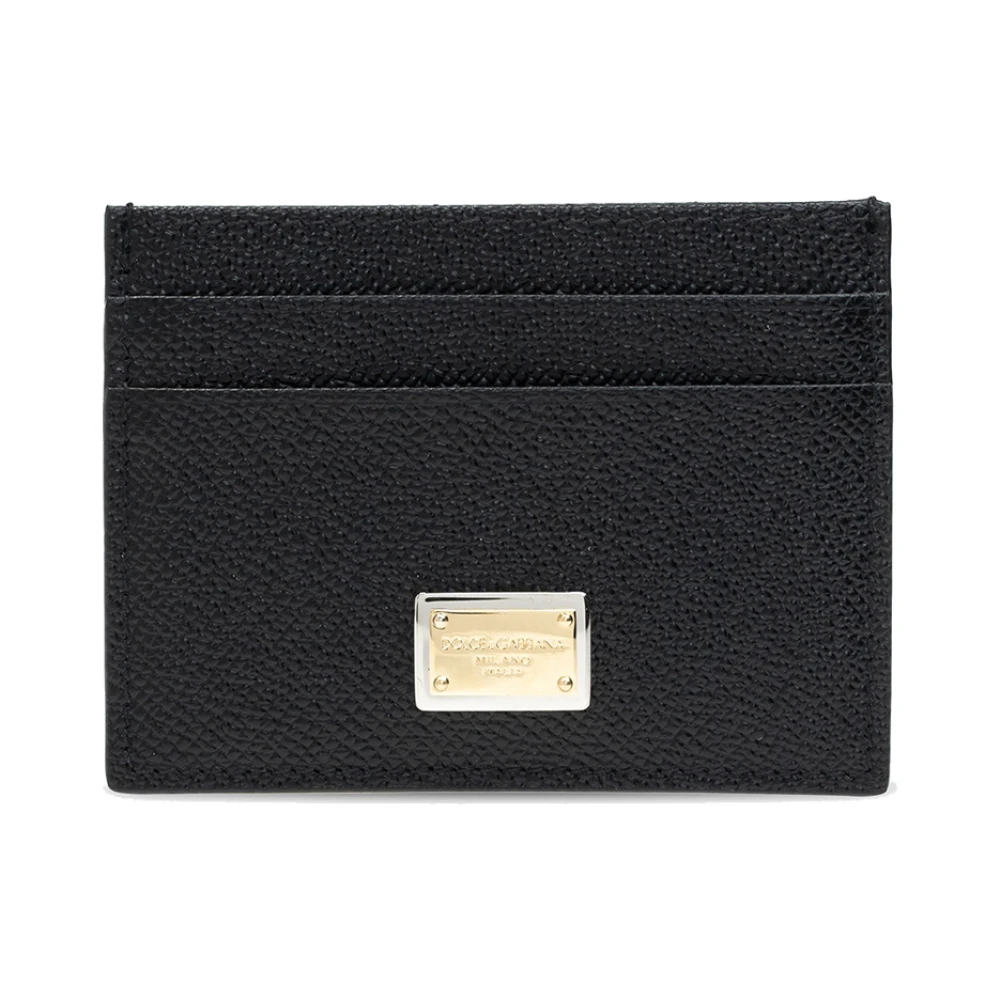Dolce & Gabbana Mujer Negro - Tarjetero De Piel De Becerro - Accessories - One Size