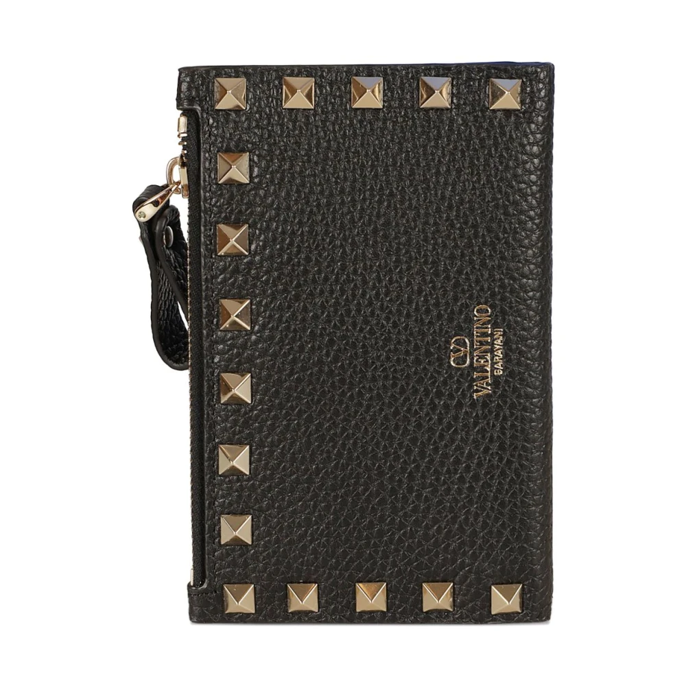 Valentino Garavani Vrouw Zwart Accessoires Dames, One Size, Rockstud Portemonnee
