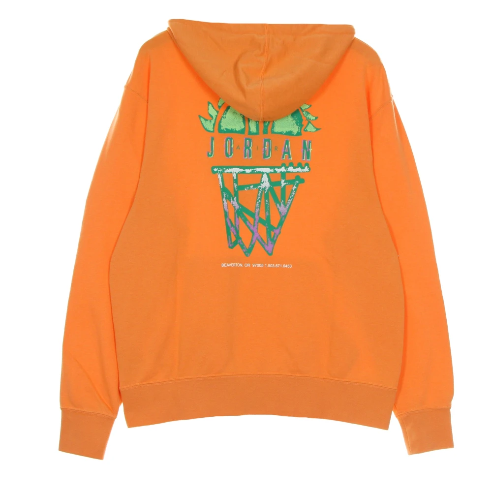Jordan Sport DNA Gewassen Hoodie Atomic Orange Heren
