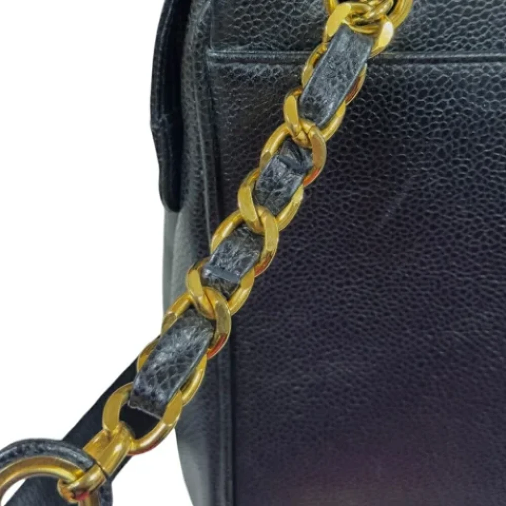 Chanel Vintage Pre-owned Leather totes Black Dames