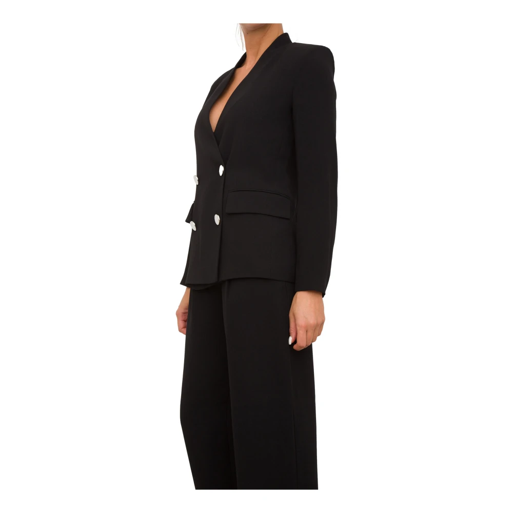 Armani Exchange Zwarte Blazer voor Mannen Black Dames