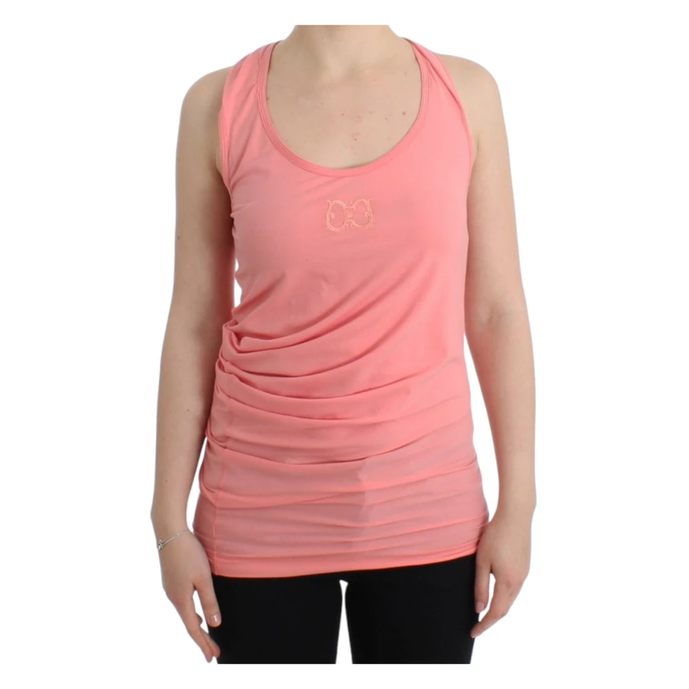 Roberto Cavalli Women's Pink Chic Tank Top - Sleeveless Tops - S - Tops