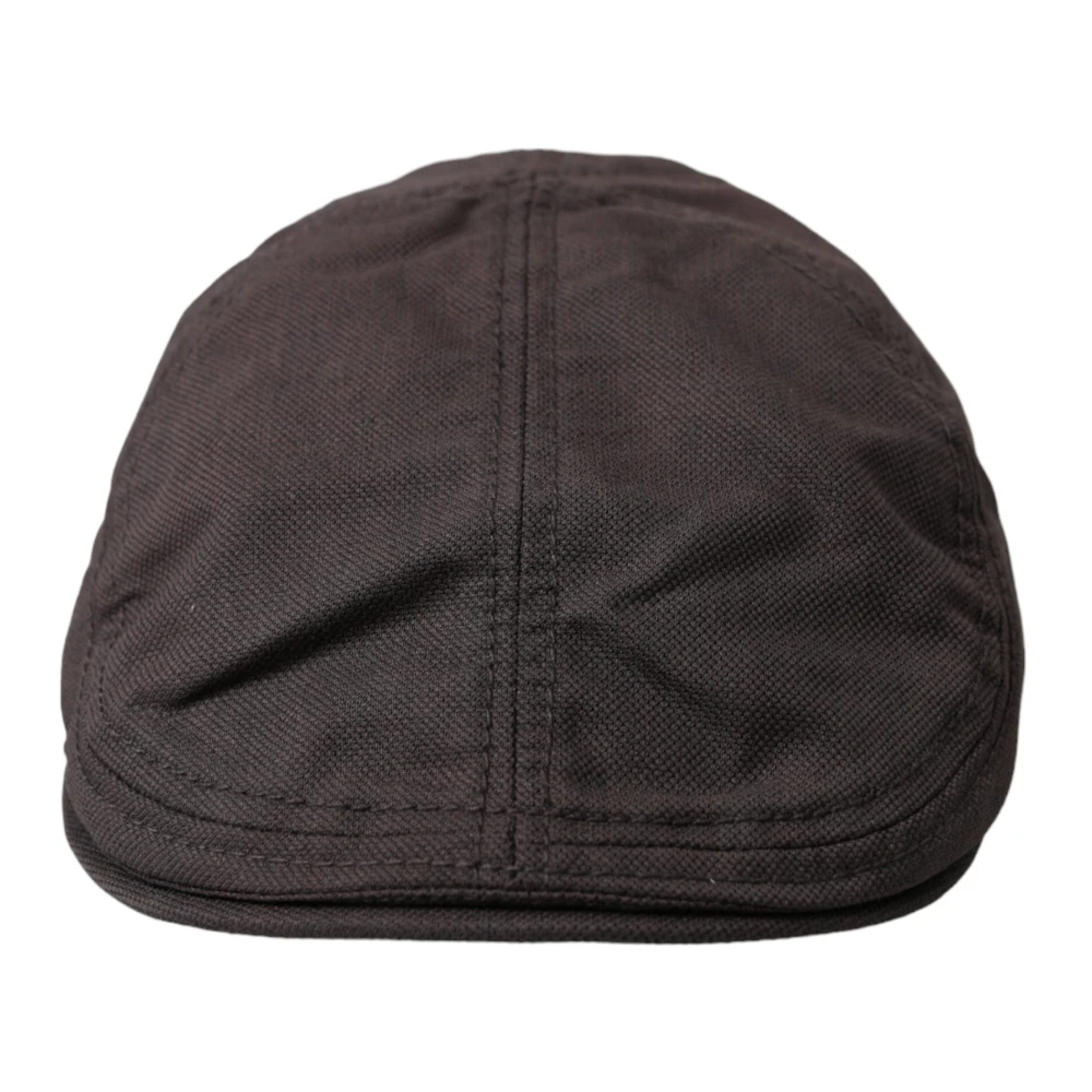 Dolce & Gabbana Bruine Nylon Newsboy Cap Brown Heren