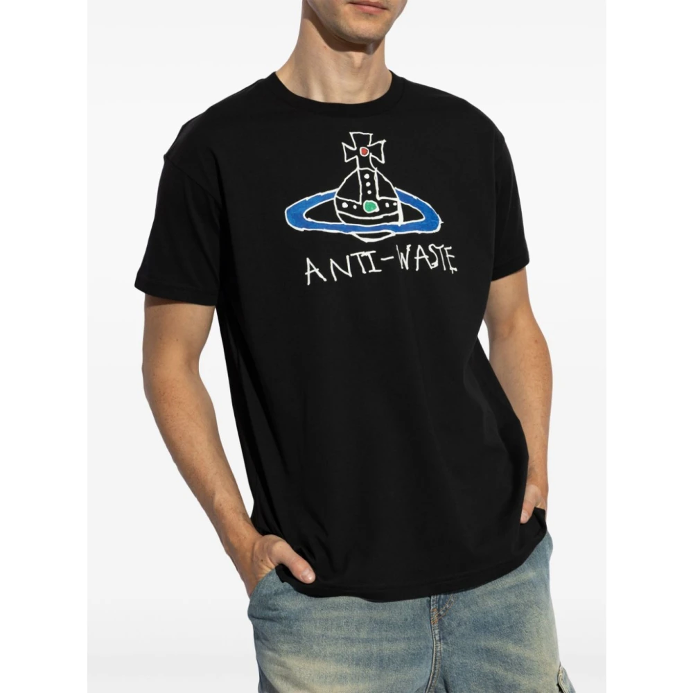Vivienne Westwood Zwarte T-shirts en Polos Black Heren
