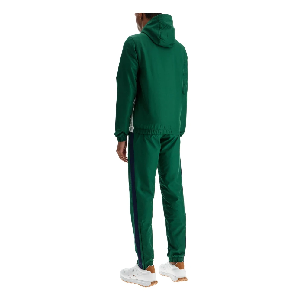 Lacoste Diamantpatroon Kleurblok Sportpak Green Heren