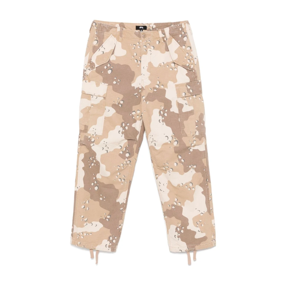 Stüssy Camouflage Cargo Broek Bruin Brown Heren