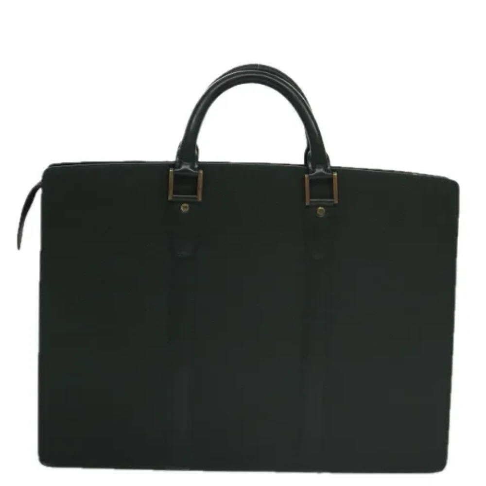 Louis Vuitton Vintage Pre-owned Leather briefcases Green Dames