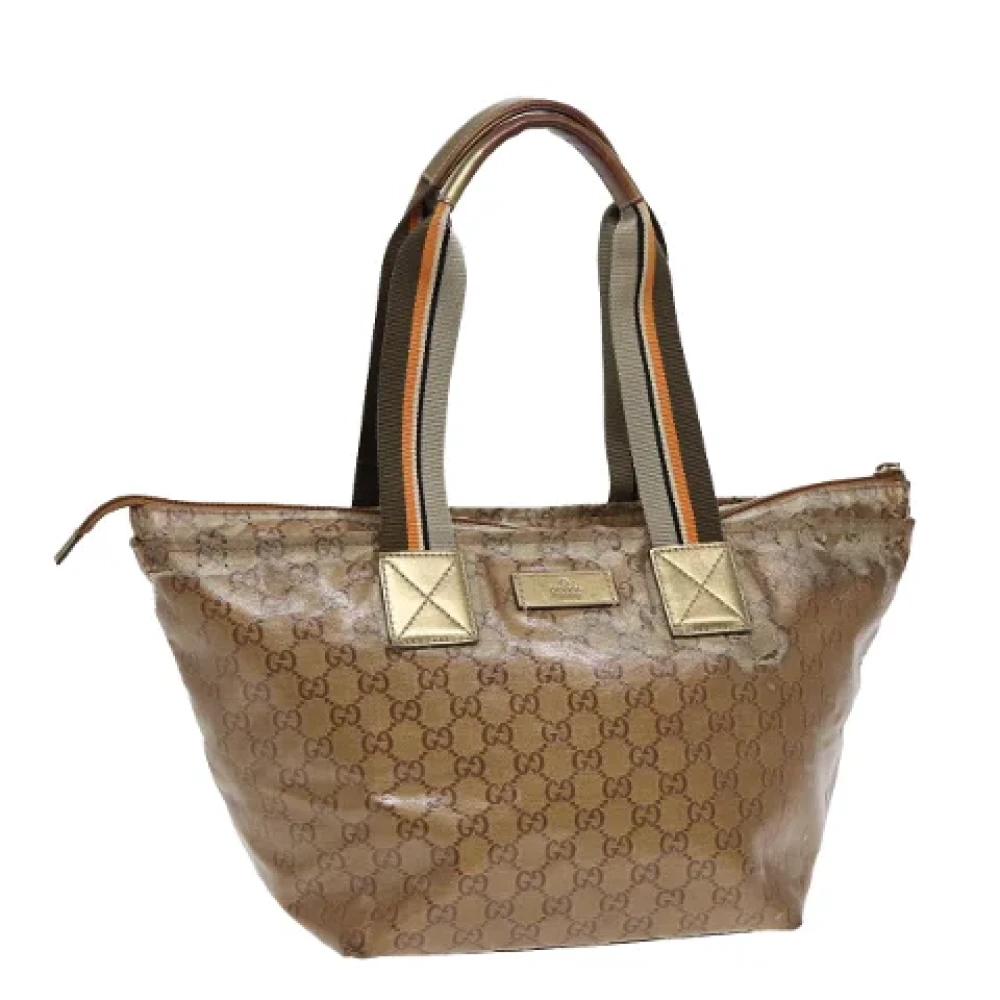 Gucci Vintage Pre-owned Canvas totes Yellow Dames