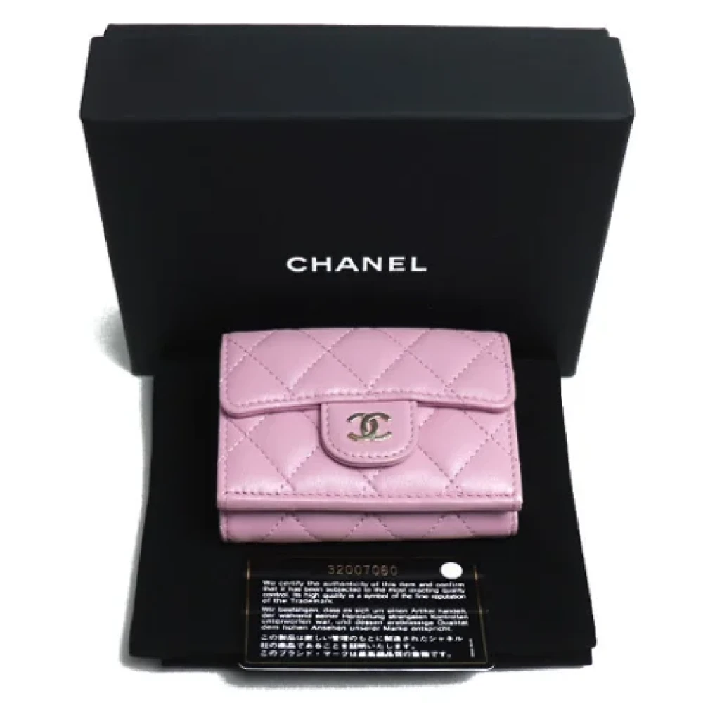 Chanel Vintage Pre-owned Leather chanel-bags Pink Dames