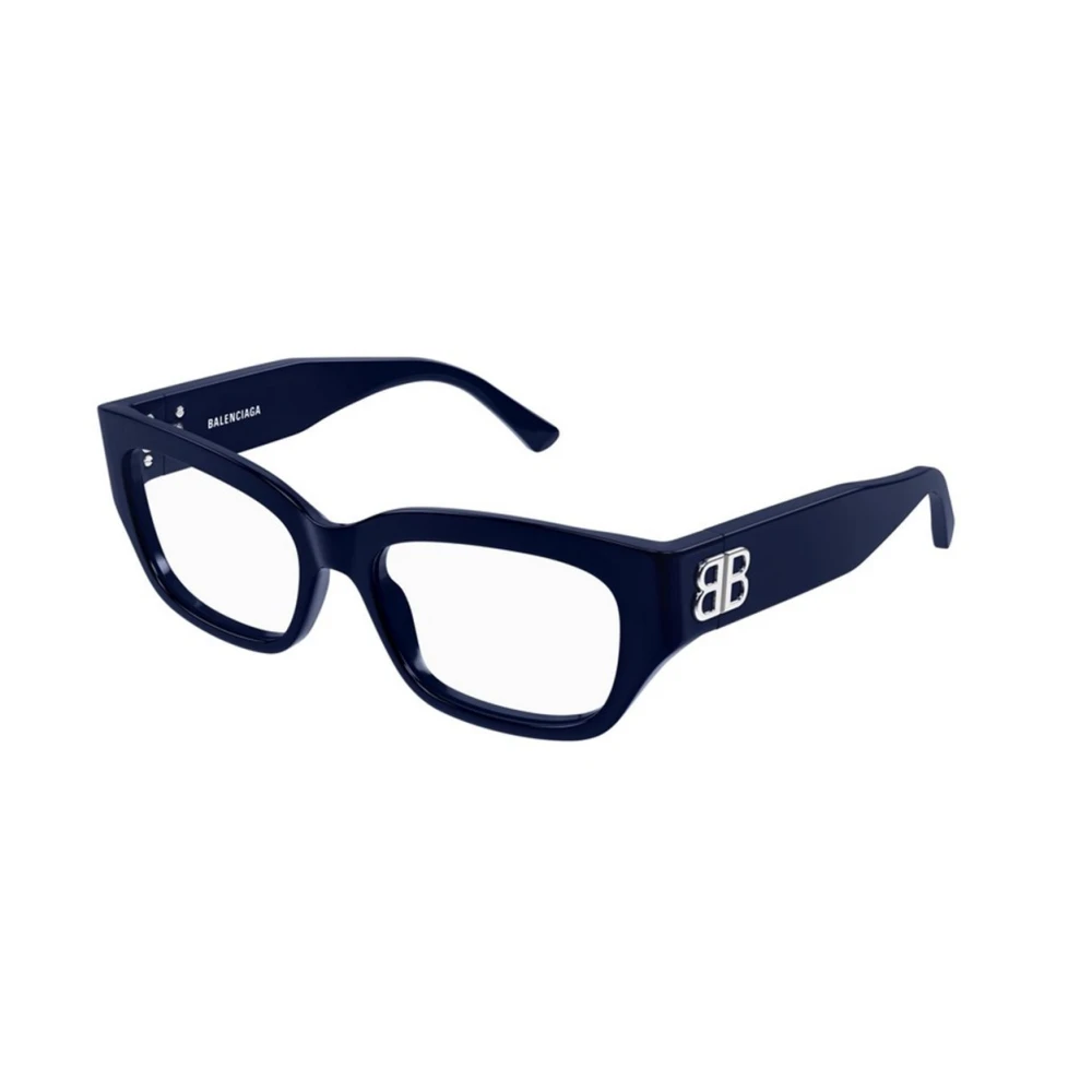 Balenciaga Women's Blue Squared Eyeglasses - Glasses - 54 Mm - Accessories