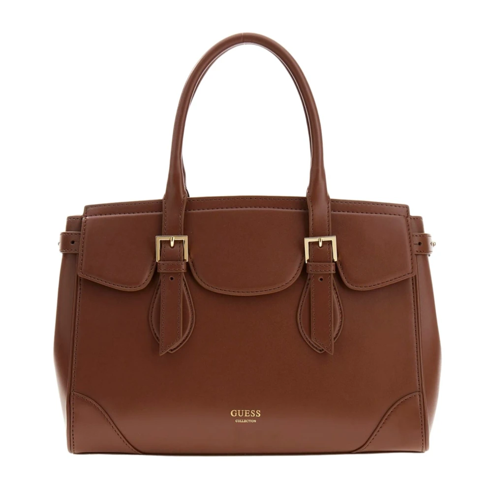 Guess Brown Handbags, Female, One Size, Diana Maxi Satchel