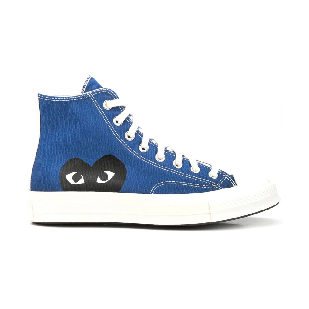 Comme des Garçons Play Chuck Taylor 1970s High Dames Schoenen Blauw