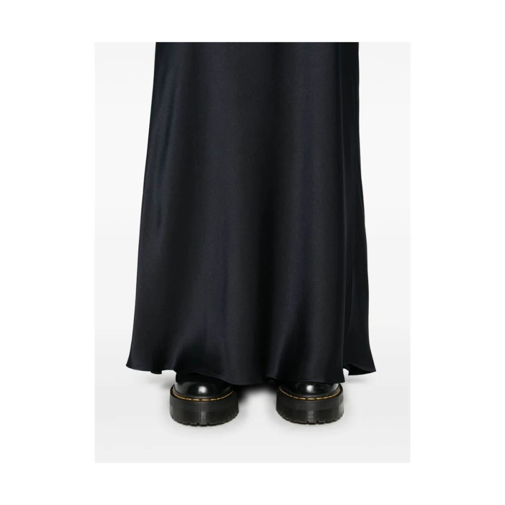 Anine Bing Bar Silk Maxi Rok Blue Dames