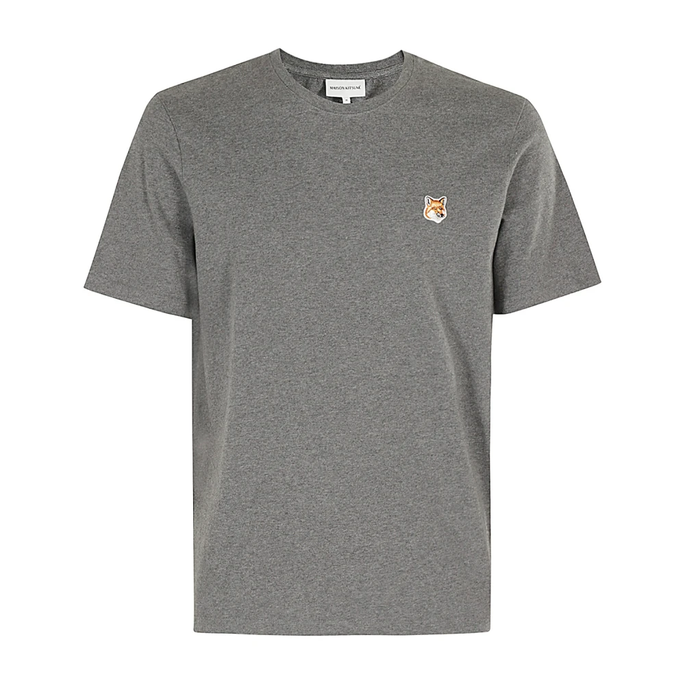 Maison Kitsuné Fox Head Patch T-shirt Gray, Herr