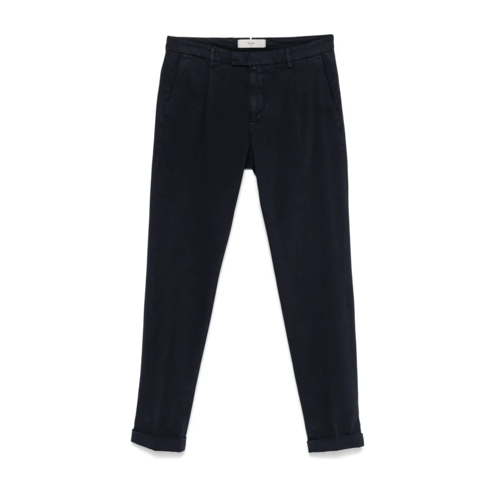 Briglia Moderne Slim-Fit Broeken voor Mannen Black Heren