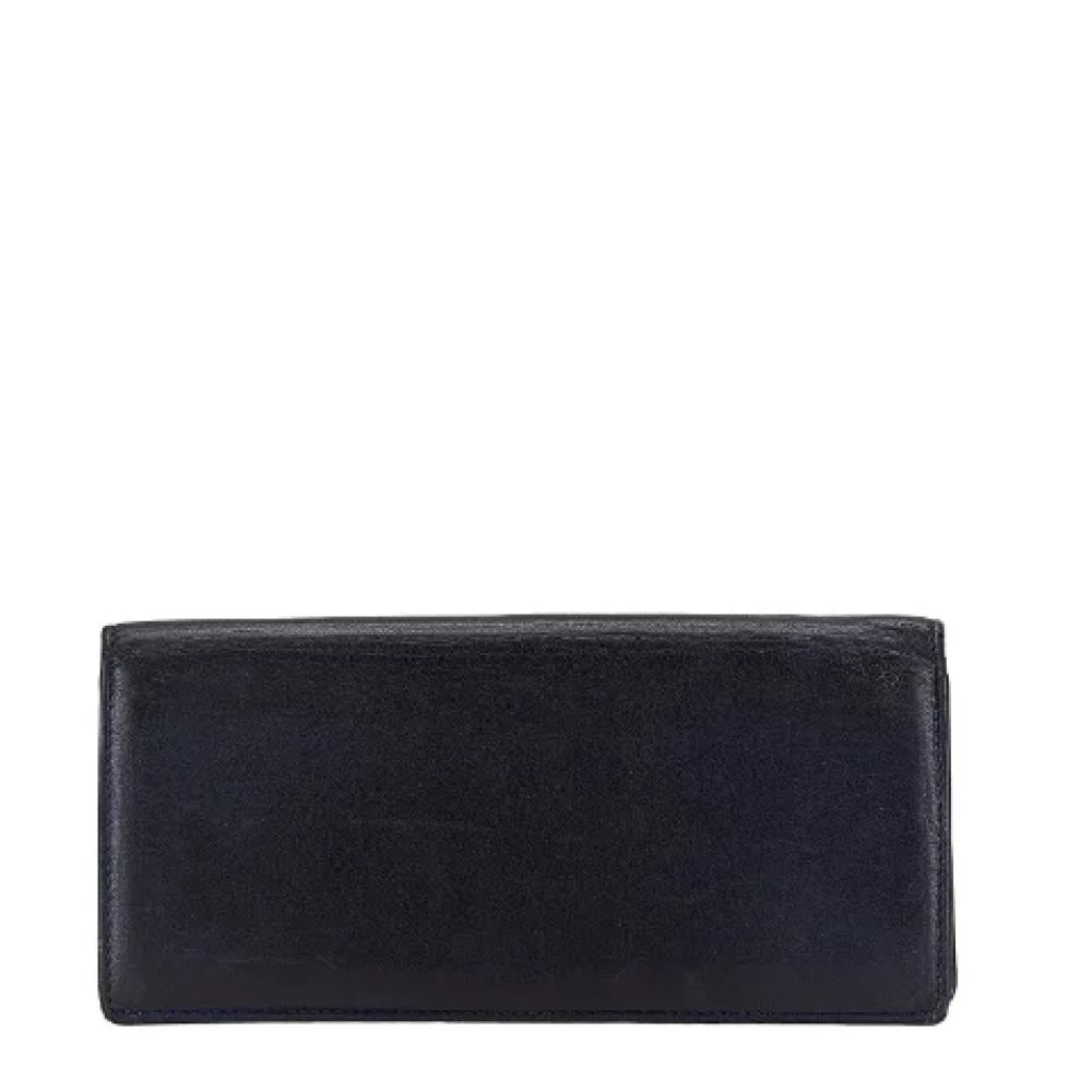 Loewe Pre-owned Leather wallets Black Dames
