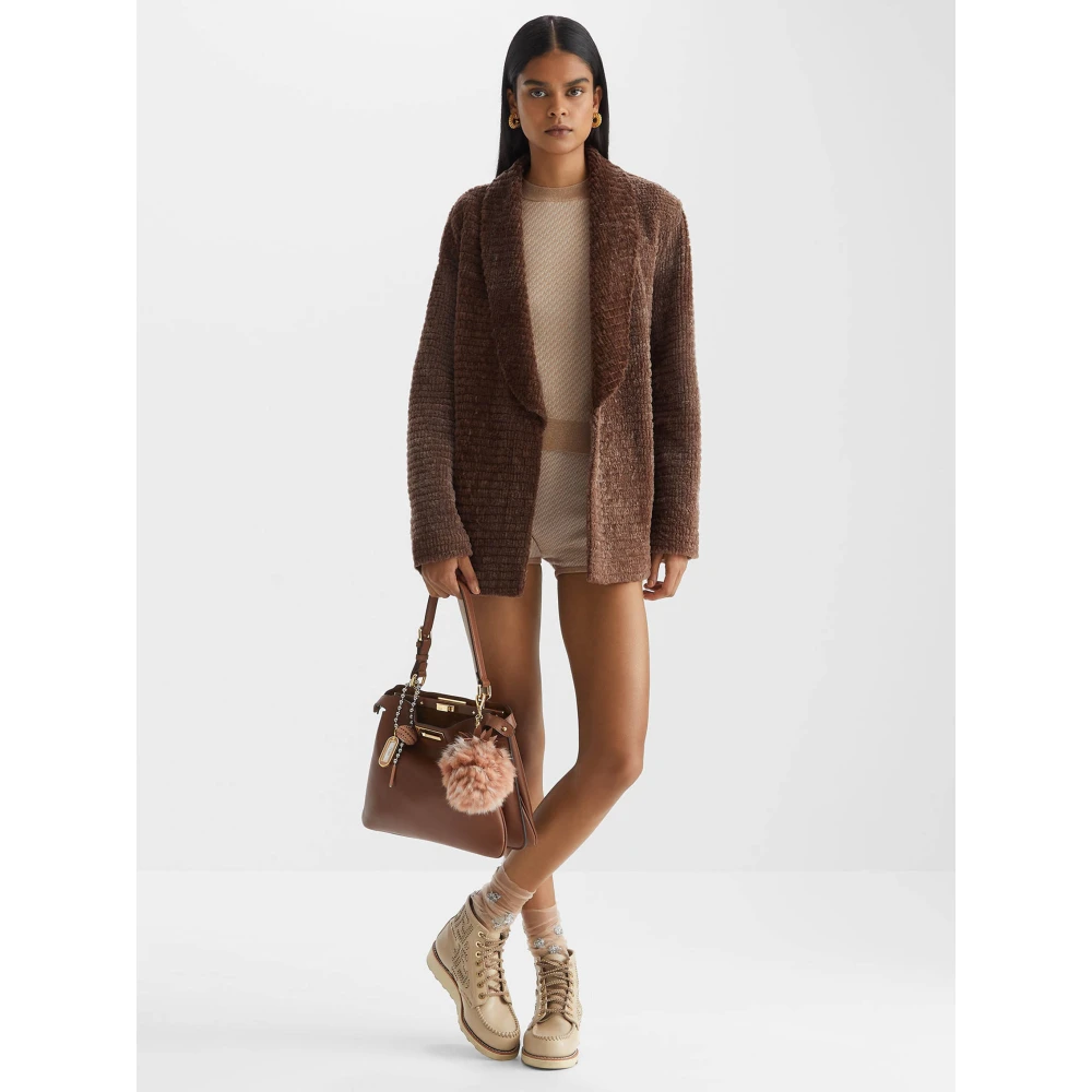 Fendi Iconische Beige Shorts met FF Motief Beige Dames