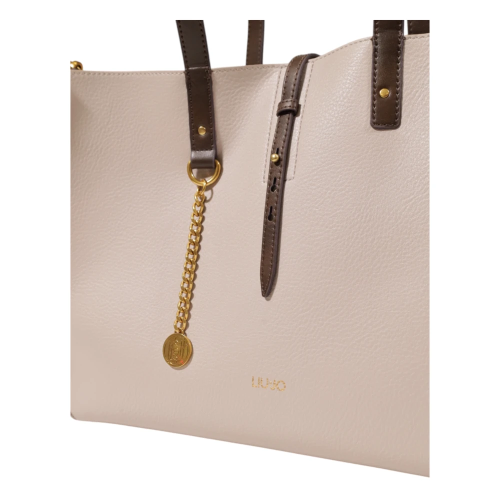 Liu Jo Grote Tassencollectie voor Vrouwen van Polyurethaan Beige Dames