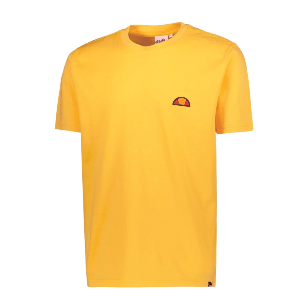 Ellesse Men's Yellow T-Shirts, S, Logo Patch Tee Shirt