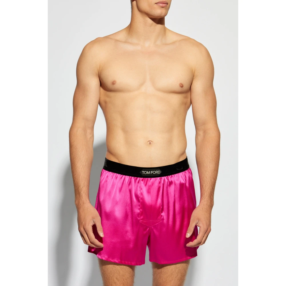 Tom Ford Boxershorts met logo Pink Heren