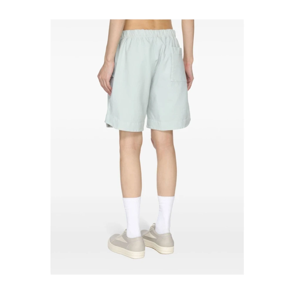 Gr10K Lichtgrijze sportshorts met elastische taille Gray Heren