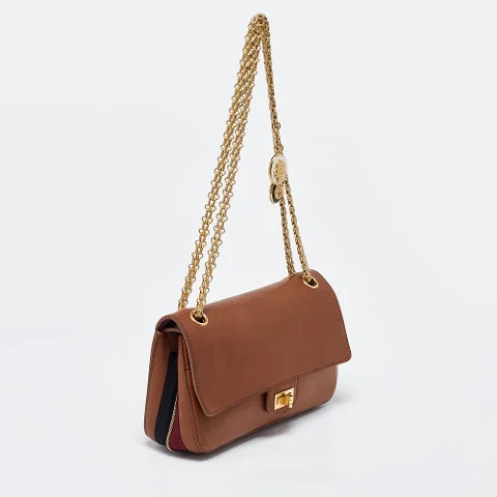 Chanel Vintage Pre-owned Leather shoulder-bags Brown Dames