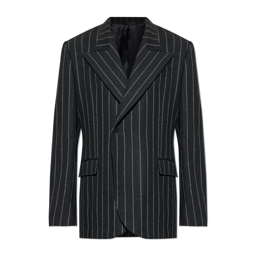 Dolce & Gabbana Hombre Negro - Pinstripe Patrón Blazer - Jackets - M