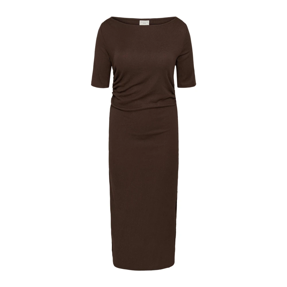 Kaffe Curve , Damen, Kleider, Braun, M